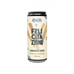 Ca’ del Brado Felicitazioni Liquirizia Gose latt.33cl - UnaBirra