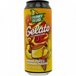 Funky Fluid Gelato: Banana Peach & Calamansi Pudding