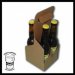 Cesta cartón para 4 bot 33cl ANÓNIMO (vacía) 