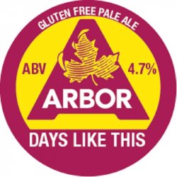 ARBOR ALES Days Like This GF (E-KEG) 4.7% - Beer Paradise