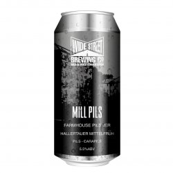 Wide Street Brewing - Mill Pils Farmhouse Pilsner 5.5% ABV 440ml Can - Martins Off Licence