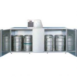 Enfriador de barriles de acero inoxidable - 10 barriles de 50l - Todocerveza