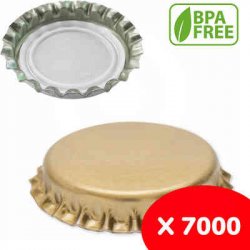 Tappo a corona oro ⌀29 (7000 pezzi) - Polsinelli