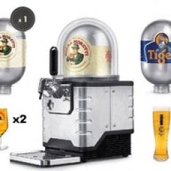 Blade machine kegs - Tiger  Moretti Bundle With 2 Kegs and Glassware - 365Drinks