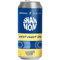 Drunken Bros SHANNON (West Coast IPA) 6,7% abv Caja de 12 latas de 33cl - Drunken Bros