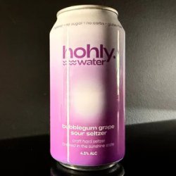 Hohly Water, Bubblegum Grape: Hard Seltzer, 375ml - My Beer Dealer