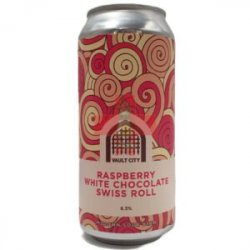 Vault City Brewing  Raspberry White Chocolate Swiss Roll 44cl - Beermacia