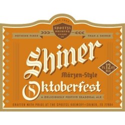 Shiner Oktoberfest 12 pack 12 oz. Can - Petite Cellars