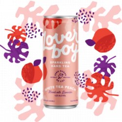 Loverboy Sparkling Hard White Peach Tea  2412 oz cans - Beverages2u