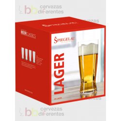 Spiegelau vaso cerveza Lager - set 4 vasos - Cervezas Diferentes