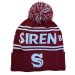 Siren Maroon Bobble Hat 