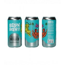 Below Brew - Heaven and Helles (alcoholvrij 0,5%) - 440ml can - Hopping Borders