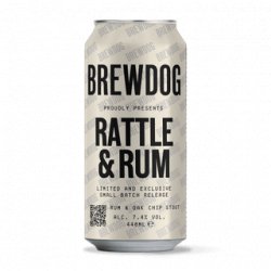 Brewdog Rattle & Rum Stout 440ml - The Beer Cellar