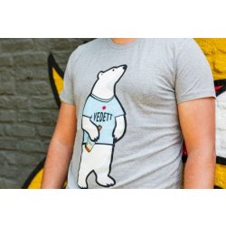 Vedett T-shirt 'Polar Bear' - Grey - Vedett