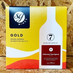 SG Wines (Solomon Grundy) Gold - Cabernet Sauvignon - 7 Day Red Wine Kit - 30 Bottle - Brewbitz Homebrew Shop