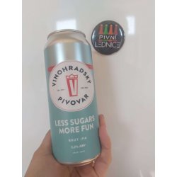 Vinohradský pivovar Less Sugars More Fun Brut IPA 12°5,2% 0,5l - Pivní lednice