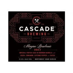 Cascade Brewing Mayan Bourbonic 2017 12x50CL - Van Bieren