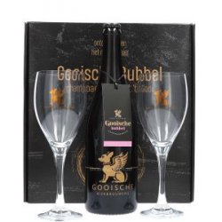 Gooisch Bubbel Cadeaupakket met 2 luxe glazen - Drankgigant.nl