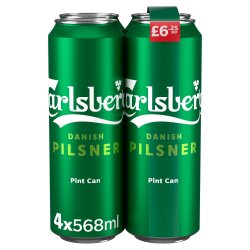 Carlsberg Pilsner 4X568Ml PMP 6.25 - 3.4% - HooGe Brands