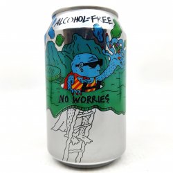 Lervig No Worries Alcohol-Free IPA 0.5% (330ml can) - Hop Burns & Black