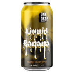 One Drop Liquid Banana Pastry Sour 440mL ABV 5.8% - Hopshop