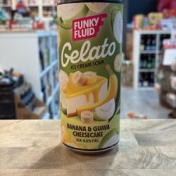 Funky Fluid Gelato: Banana & Guava Cheesecake Funky Fluid Gelato: Banana & Guava Cheesecake