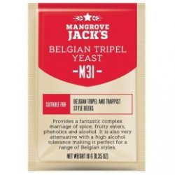 Levadura en polvo Mangrove Jack Belgian Tripel M31 -10 g - El Secreto de la Cerveza