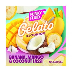 Funky Fluid Gelato: Banana, Mango & Coconut Lassi Funky Fluid Gelato: Banana, Mango & Coconut Lassi