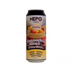 NEPOMUCEN - 18°Smoothie Bowl White Fruits: Peach x Papaya x Guava x Vanilla 0,5l can 5,6% alc. - Beer Butik