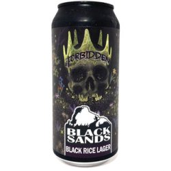 Black Sands Forbidden Black Rice Lager 440ml - The Beer Cellar