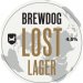 Brewdog  Lost Lager  4.5% Lager  50L Keg (88 Pints)  S-Type 