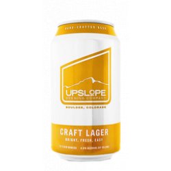 Upslope Brewing CRAFT LAGER - Bière Racer