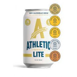 Athletic Lite Non Alcoholic Lager 2412 oz cans - Beverages2u