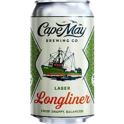 Cape May Brewing Company Longliner Lager 6 pack 12 oz. Can - Kelly’s Liquor