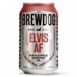 BrewDog Elvis AF Non Alcoholic IPA 2412 oz cans - Beverages2u