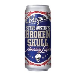 Steve Austin’s Broken Skull American Lager 16oz can-4pk - Bine & Vine