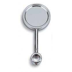 Extended Chrome Round Badge Holder - Love Beer