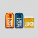 Lucky Saint Mixed IPA & Lager Cans + Glass 