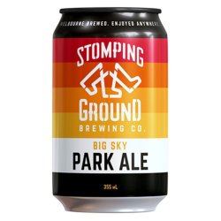 Stomping Ground Brewing Co. Big Sky Hazy Pale Stomping Ground Brewing Co. Big Sky Hazy Pale
