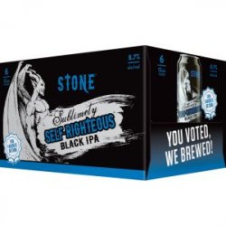 Stone Sublimely Self-Righteous Black IPA 12oz can - Bine & Vine