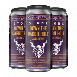 Stone One Batch Dispatch - Down The Rabbit Hole Golden Stout 16oz 4pk Cans - Stone Brewing