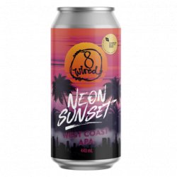 8 Wired Neon Sunset West Coast APA 440ml - The Beer Cellar