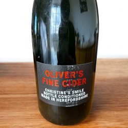 Oliver’s Fine Cider Christine’s smile Bottle conditioned made in Herefordshire 75cl - Cantina Brassicola Digitale