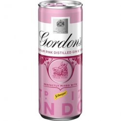 Gordons Pink Gin & Tonic Can  5.0%  250ml x 12 - Love Beer