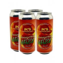 JK'S HONEYCRISP HAZE CIDER 16oz 4PK CANS - Schaefer’s