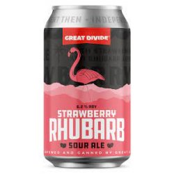 Great Divide Strawberry Rubarb Sour 6 pack12 oz cans - Beverages2u