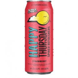 Happy Thursday Strawberry Spiked Refresher 12 pack24 oz cans - Beverages2u