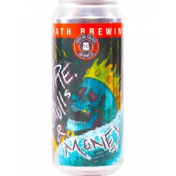 Toppling Goliath Brewing Fire, Skulls & Money - Half Time