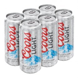 Coors Light 6 pack 16 oz. Can - Outback Liquors