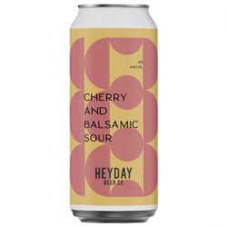 Heyday Cherry & Balsamic Sour 440ml - The Beer Cellar